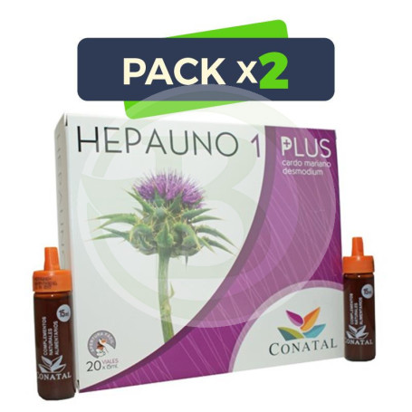 Pack 2x Hepauno 1 Plus 20 Viales 15Ml. Conatal