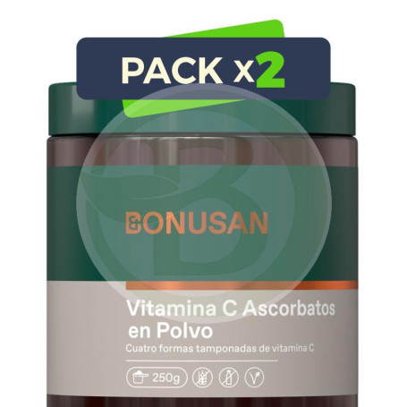 Pack 2x Vitamina C 250Gr. Bonusan