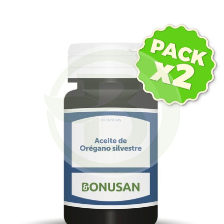 Pack 2x Aceite de Orégano Silvestre 60 Cápsulas Bonusan