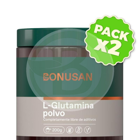 Pack 2x L-Glutamina 200Gr. Bonusan