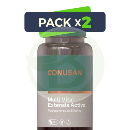 Pack 2x Multi Vital Extensis Activo 90 Tabletas Bonusan