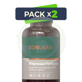 Pack 2x Magnesan Forte Plus 120 Comprimidos Bonusan