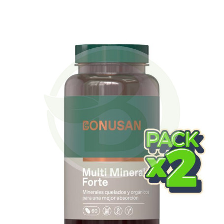 Pack 2x Multi Mineral Forte 60 Comprimidos Bonusan