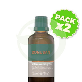 Pack 2x Vitamina D3 Gotas 50Ml Bonusan