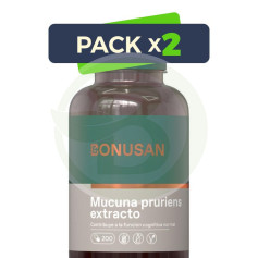 Pack 2x Mucuna Pruriens Extracto 200 Cápsulas Bonusan