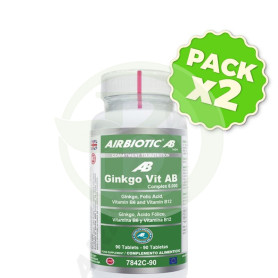 Pack 2x Ginkgo-Vit Complex 6.000 90 Tabletas Airbiotic