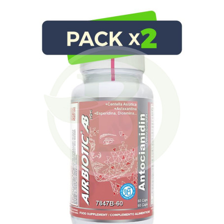 Pack 2x Antocianidin Derma Complex 60 Cápsulas Airbiotic