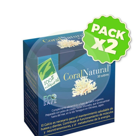 Pack 2x Coral Natural 30 Sobres 100% Natural