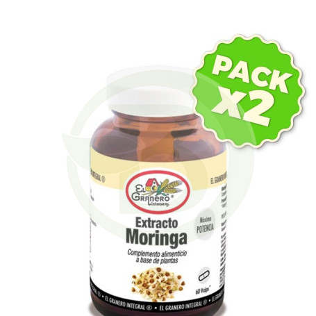 Pack 2x Extracto Moringa 60 Cápsulas El Granero