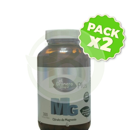 Pack 2x MG 500 Citrato de Magnesio Plus El Granero