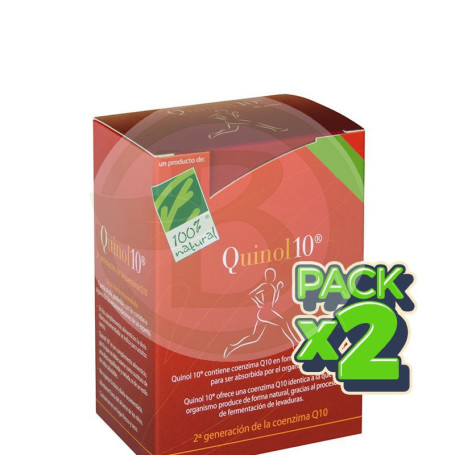 Pack 2x Quinol10 50Mg. 30 Cápsulas 100% Natural