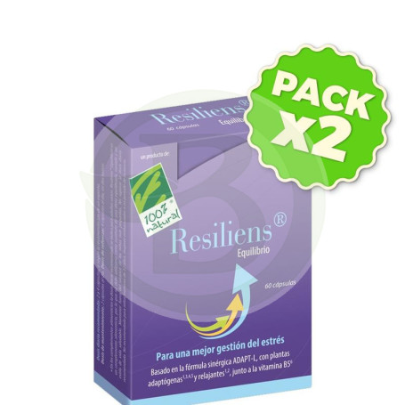 Pack 2x Resiliens Equilibrio Capsulas 100% Natural