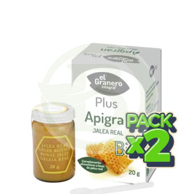 Pack 2x Apigran Jalea Real Bio 20Gr. El Granero