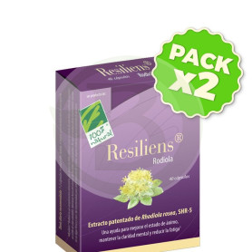 Pack 2x Resiliens Rodiola 40 Cápsulas 100% Natural