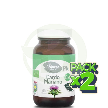 Pack 2x Cardo Mariano Bio 90 Cápsulas El Granero