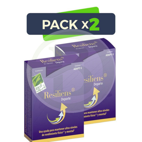 Pack 2x Resiliens Deporte 30 Cápsulas 100% Natural
