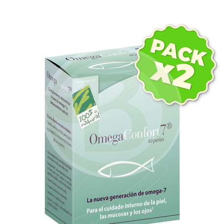 Pack 2x Omegaconfort 7 60 Perlas 100% Natural