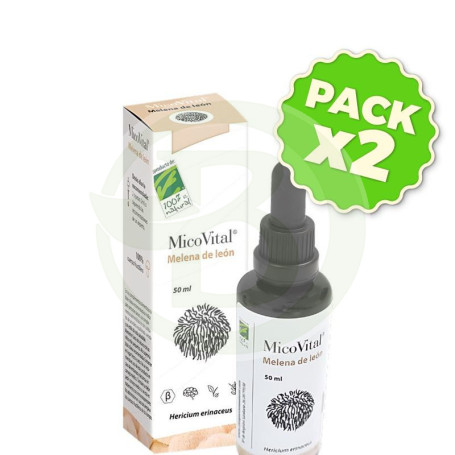 Pack 2x Micovital Melena De León 50 Ml 100% Natural