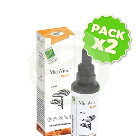Pack 2x Micovital Reishi 50 Ml 100% Natural