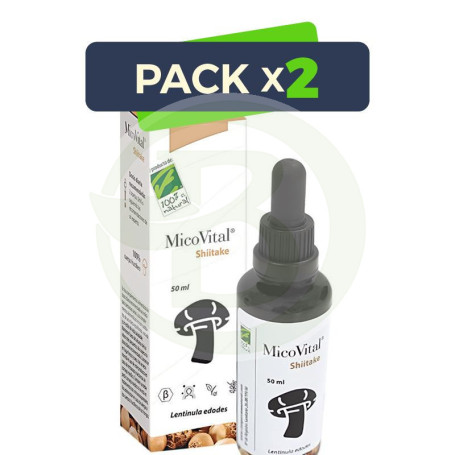 Pack 2x Micovital Shitake 50 Ml 100% Natural