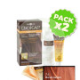 Pack 2x Tinte Nutricolor 7.4 Rojo Cobrizo 140Ml. Biokap
