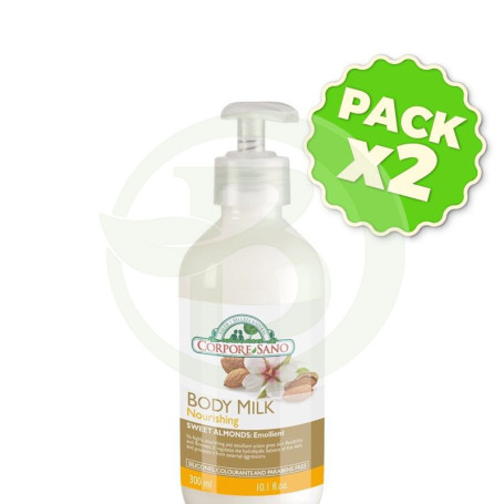 Pack 2x Body Milk Almendras 300Ml. Corpore Sano