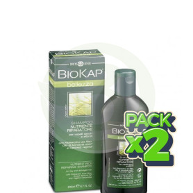 Pack 2x Champú Nutritivo y Reparador 200Ml. Biokap