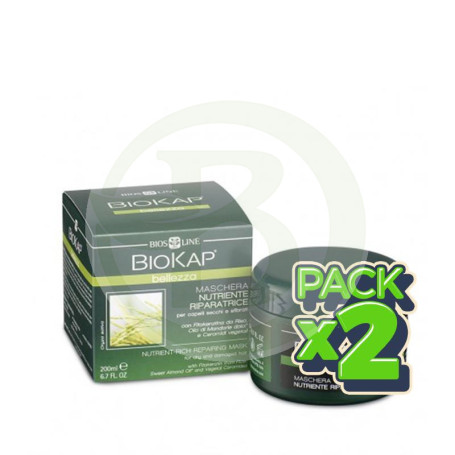 Pack 2x Mascarilla Nutritiva y Reparadora 200Ml. Biokap