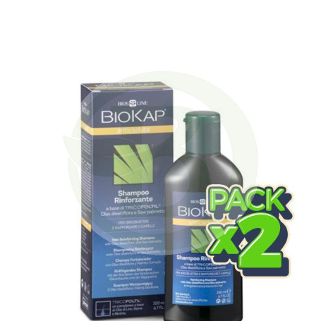 Pack 2x Champú Anticaída 200Ml. Biokap