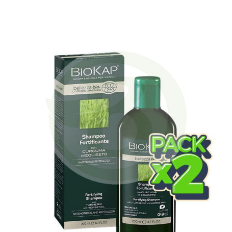Pack 2x Champu Bio Fortifying (Fortificante) Cosmos Ecocert 200Ml Biokap