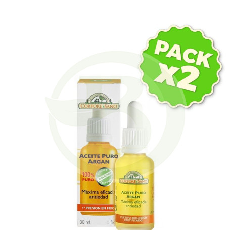 Pack 2x Aceite 100% Argán 30Ml. Corpore Sano