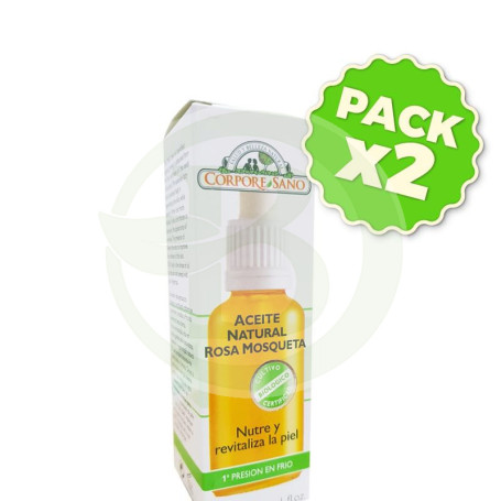 Pack 2x Aceite Natural De Rosa Mosqueta 30Ml. Corpore Sano