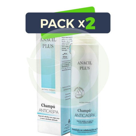 Pack 2x Champu Anticaspa 200 Ml Anacil Plus