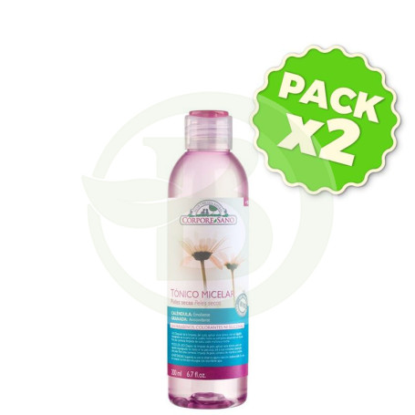 Pack 2x Tónico Micelar Pieles Secas 200Ml. Corpore Sano