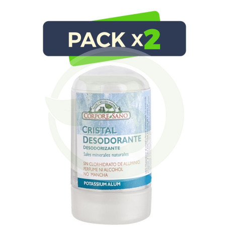 Pack 2x Desodorante Mineral 60Gr. Corpore Sano