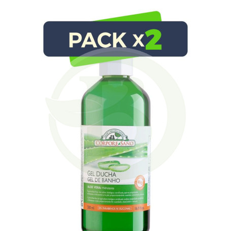 Pack 2x Gel De Baño Aloe Vera 500Ml. Corpore Sano
