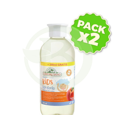 Pack 2x Champu Niños Hidratante 500Ml Corpore Sano