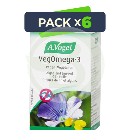 Pack 6x Veg Omega 3 Complex 30 Cápsulas Vogel