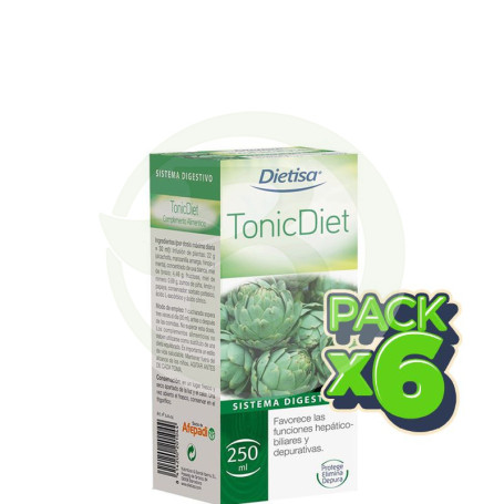 Pack 6x Tonic-Diet 250Ml. Dietisa