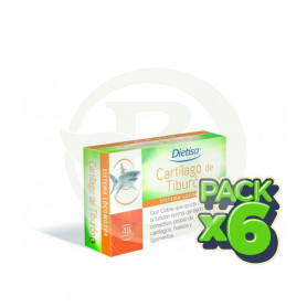 Pack 6x Cartílago De Tiburón 48 Comprimidos Dietisa