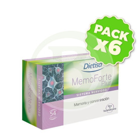 Pack 6x Memoforte Plus 60 Cápsulas Dietisa