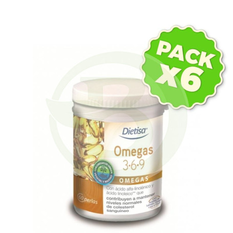 Pack 6x Omega 3-6-9 60 Perlas Dietisa