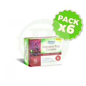 Pack 6x Arándano Rojo Complex 30 Cápsulas Dietisa