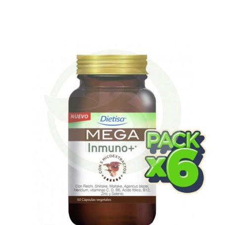 Pack 6x Mega Inmuno+ 60 Cápsulas Dietisa