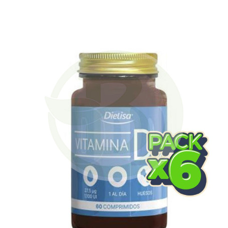 Pack 6x Dietisa Vitamina D3 60 Comprimidos Dietisa