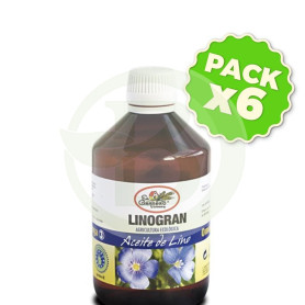 Pack 6x Linogran (Aceite de Lino) BIO 500Ml. El Granero