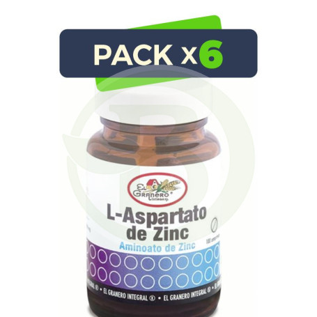 Pack 6x L-Aspartato de Zinc El Granero