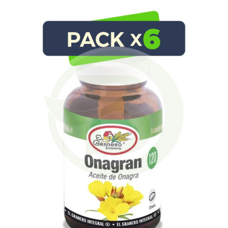 Pack 6x Onagran (Aceite de Onagra) 120 Perlas El Granero