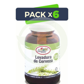 Pack 6x Levadura de Cerveza 500 Comprimidos El Granero