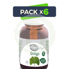 Pack 6x Ginkgo Biloba 250 Cápsulas El Granero